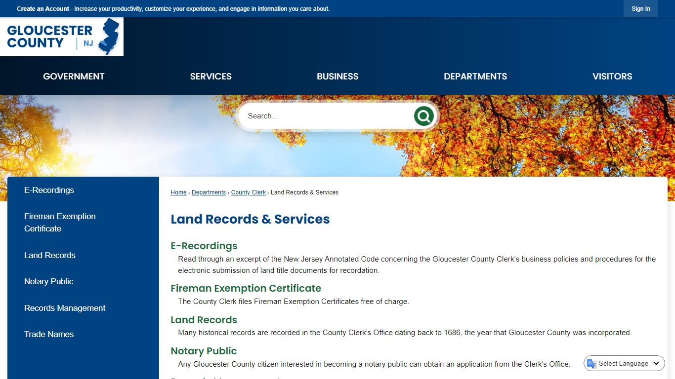 Land Records & Services | Gloucester County, NJ