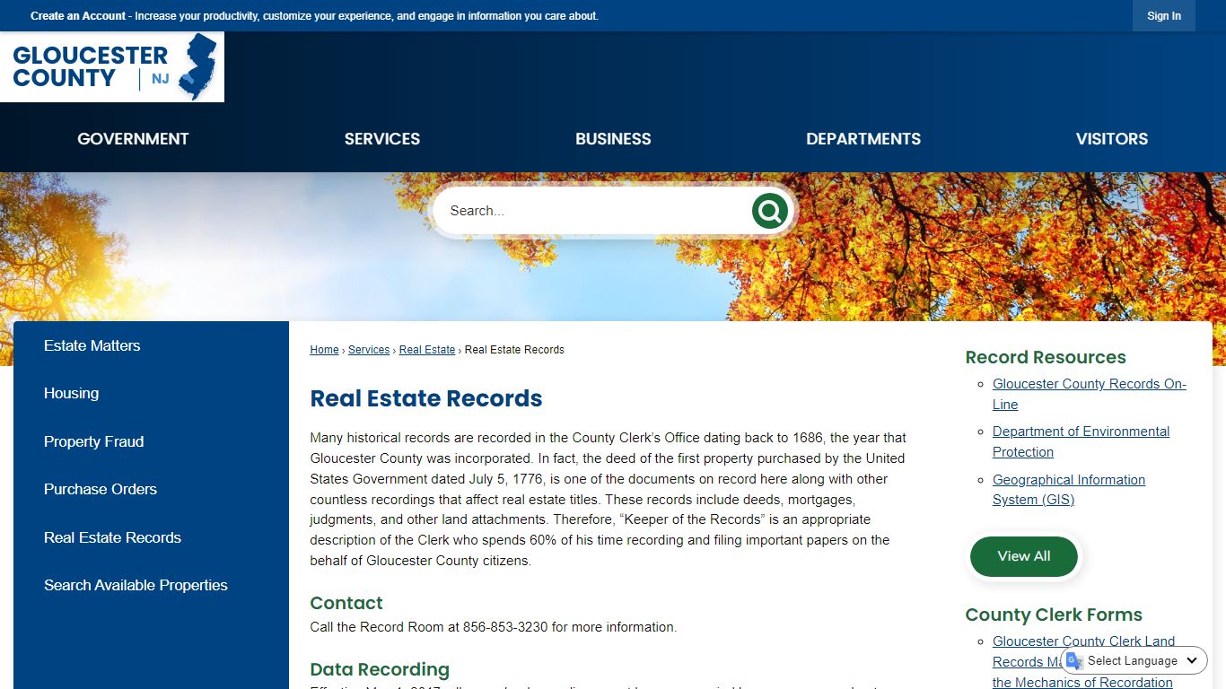 Real Estate Records | Gloucester County, NJ