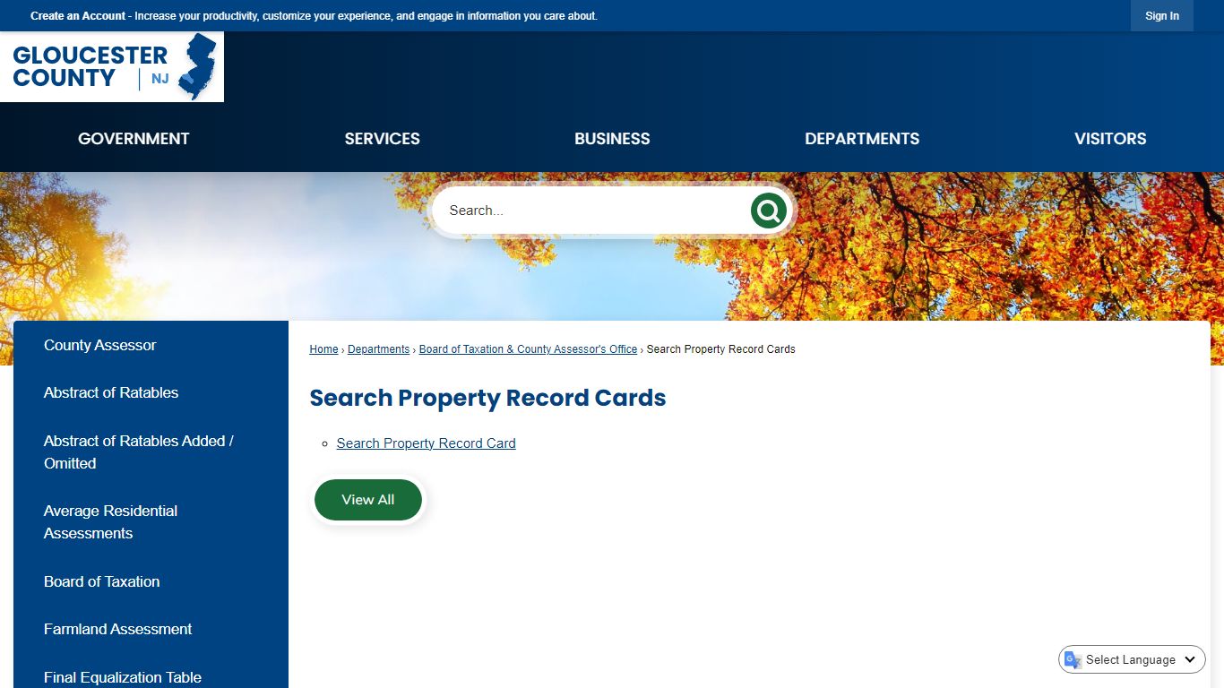 Search Property Record Cards | Gloucester County, NJ